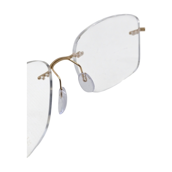 SILHOUETTE 23 Karat Gold plated Rimless Eyeglasses - Picture 5 of 11